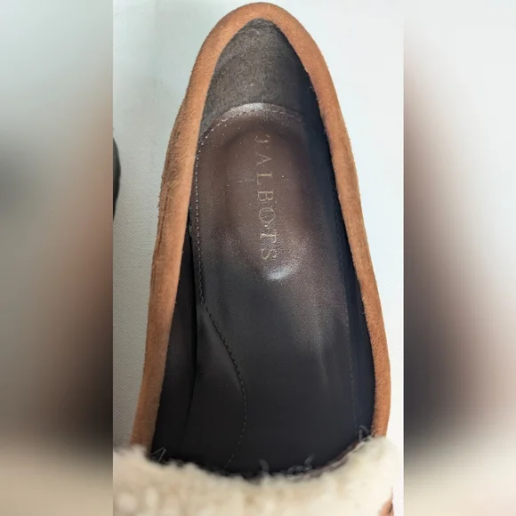 Talbot New Women's Cassidy Sherpa Loafers Moccasin Suede Brown Size 8 Cozy Foam - Picture 9 of 9